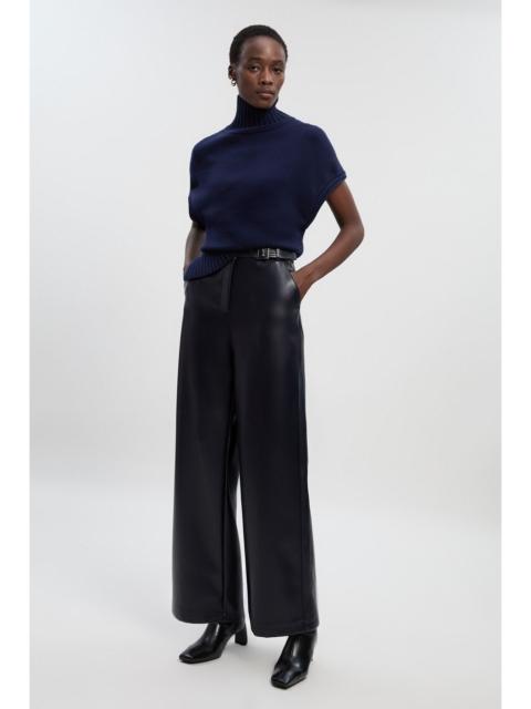 KAREN MILLEN Faux Leather Belt Detail Trousers