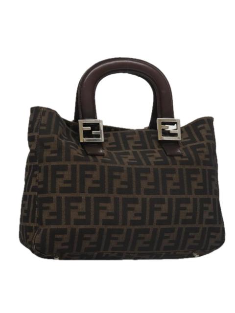 FENDI FENDI Zucca Canvas Tote Bag Brown Black