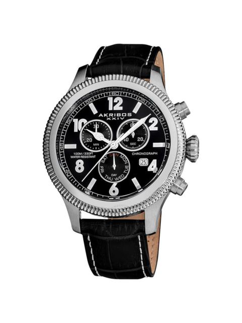 Other Designers Akribos Ultimate Chronograph Stainless Steel Men's Watch AK575BK