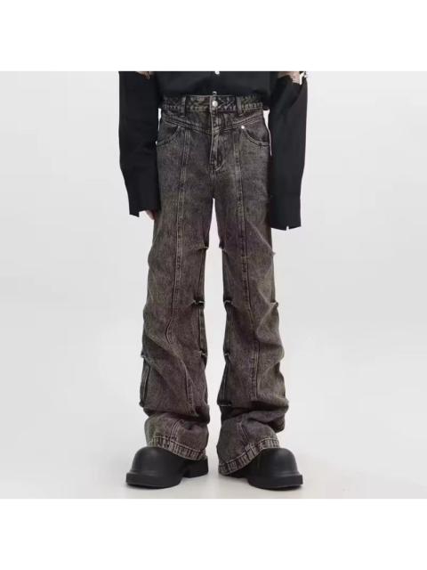 Japanese Brand - Pleated Design Denim Pant