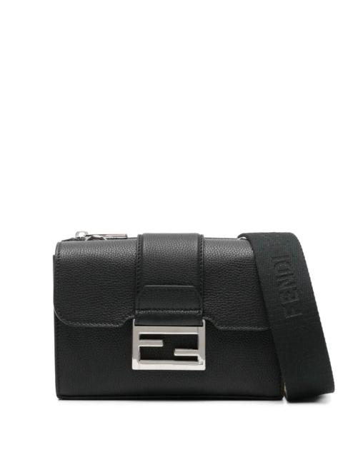 Fendi Men Full-Grain Leather Double Baguette Bag