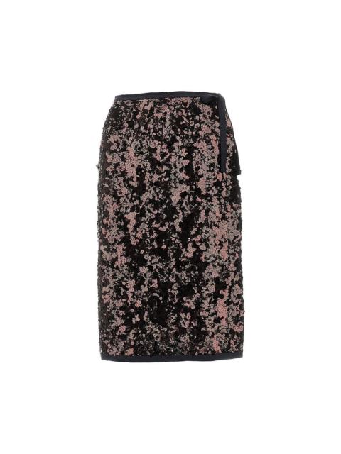 Prada Prada Sequinned Midi Skirt Purple Women