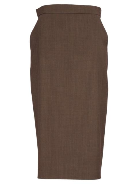 Max Mara Max Mara Women Wool Gabardine Pencil Skirt
