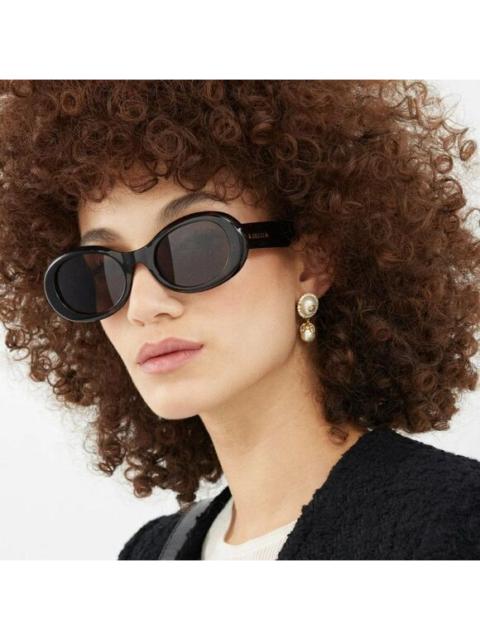 GUCCI NEW Gucci GG1587S 001 Black Grey Unisex Oval Sunglasses GG 1587S