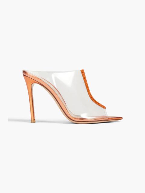 Gianvito Rossi Sigma crystal-embellished PVC mules