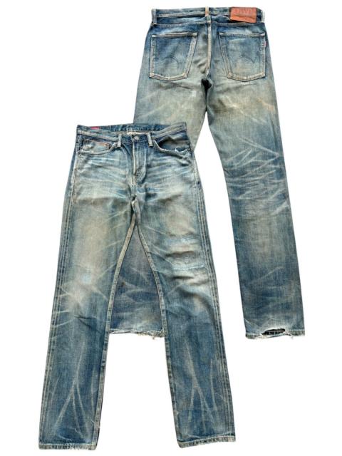 Other Designers Vintage Edwin 5052RV Selvedge Distressed Denim Jeans 33x33.5