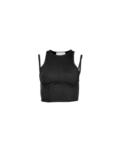 Fleur du Mal Strappy Ribbed Tank