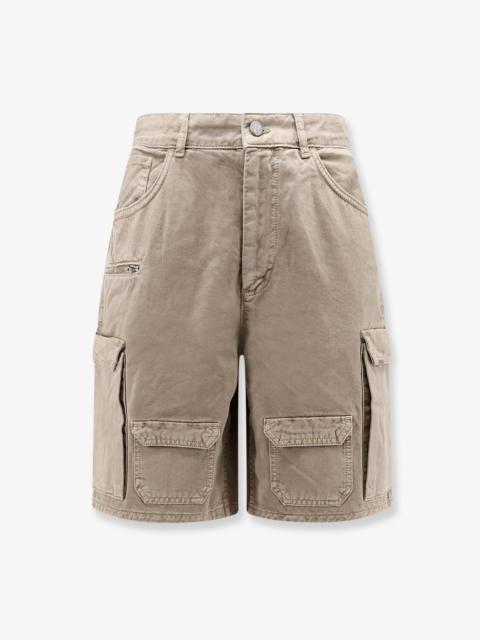 REPRESENT Represent Cotton Cargo Bermuda Shorts Beige Men
