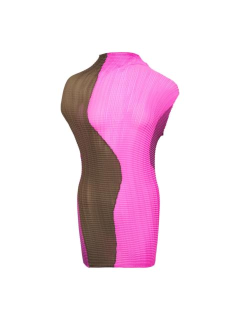 ISSEY MIYAKE Abstract Tint Pleats Pleated Top