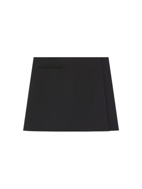 courrèges ONE MINUTE TWILL MINI-SKIRT