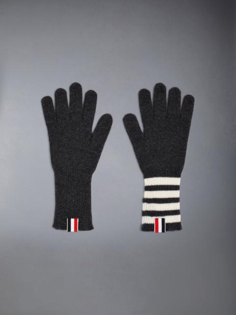 Thom Browne 4-BAR CASHMERE GLOVES