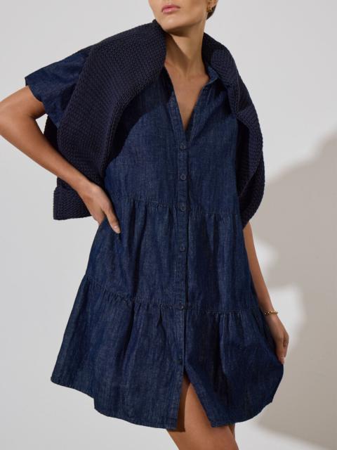 BROCHU WALKER The Havana Mini Indigo Dress
