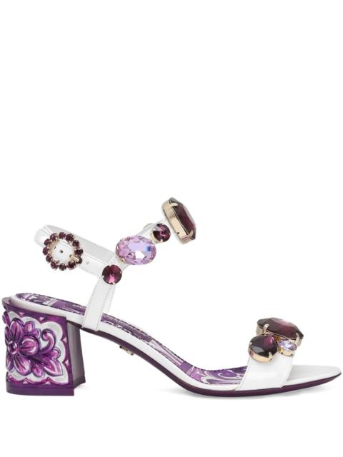 Dolce & Gabbana 60mm Keira leather sandals