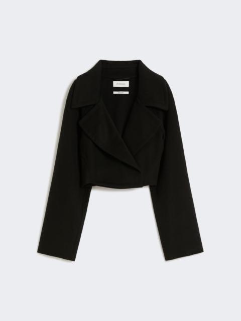 Sportmax Short pure wool outerwear - black