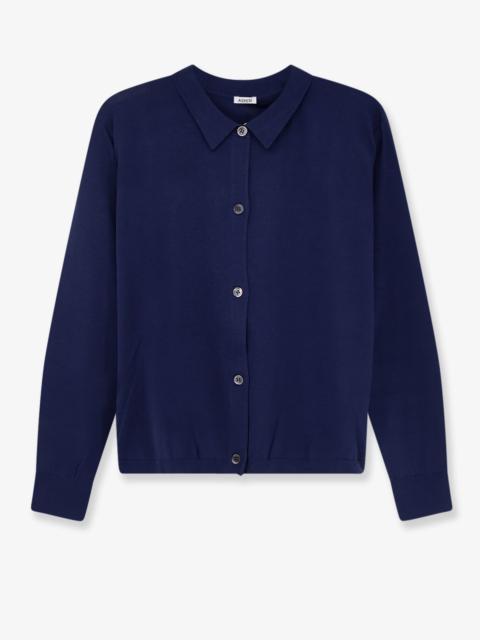 Aspesi Aspesi Cotton Silk Linen Cardigan Blue