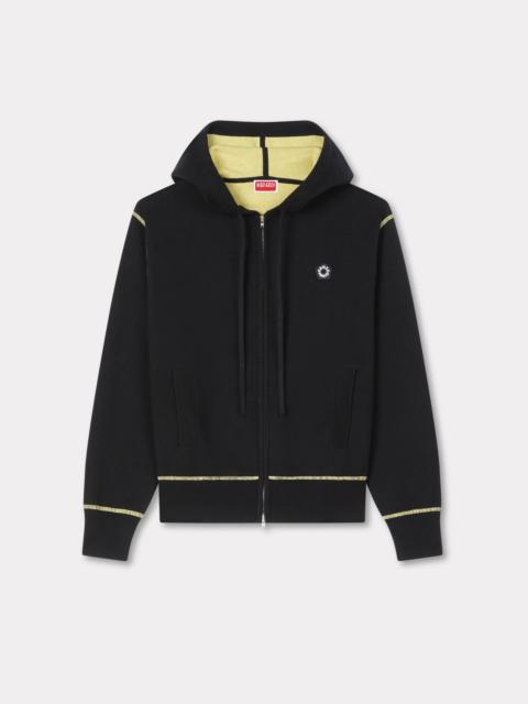 KENZO 'Boke Flower 2.0' zip up hoodie in wool cotton