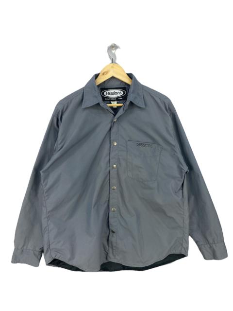 Sessions One Pocket Snap Button Flannel Shirt Button Up