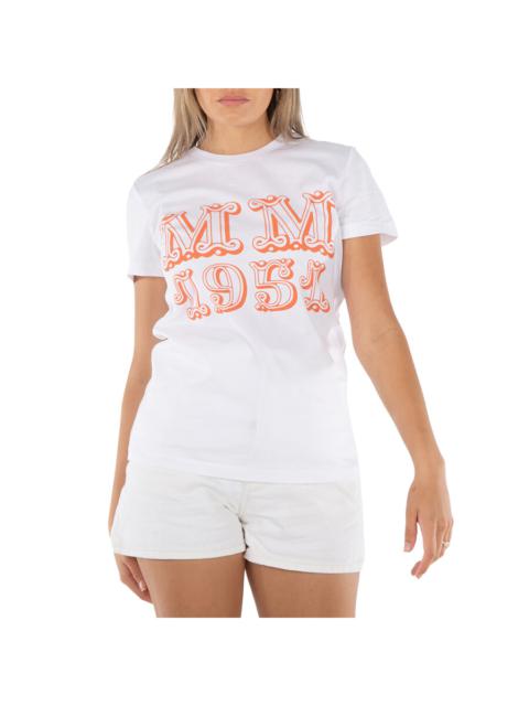Max Mara Max Mara Ladies Optical White 1951 Mincio Cotton T-Shirt