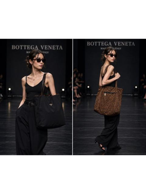 Bottega Veneta Bottega Veneta Reversible Leopard Tote Bag