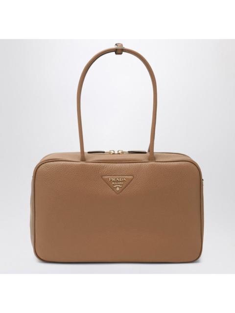 Prada Prada Large Duffle Bag In Caramel Leather Women