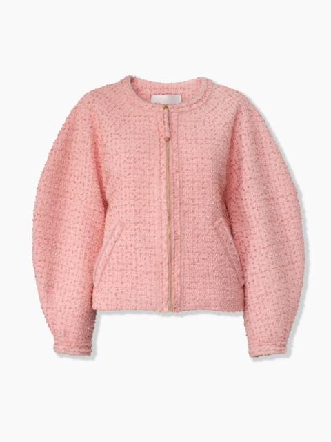 CAROLINA HERRERA Tweed Arc-Sleeve Jacket