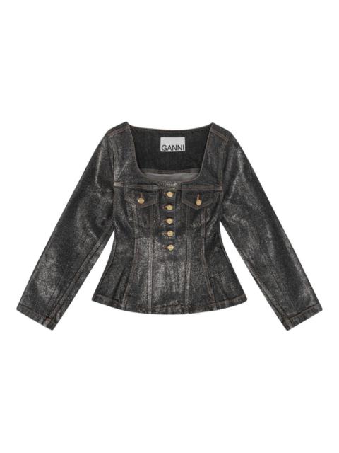 GANNI Ganni Women Denim Cotton Blazer Jacket