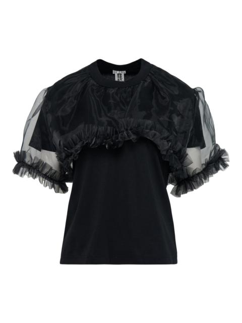 Noir Kei Ninomiya Cotton Ponte X Polyester Tee