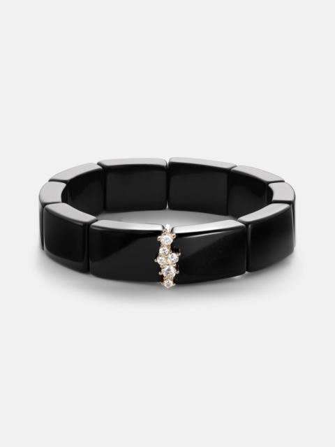 SYDNEY EVAN 14kt gold bracelet with diamonds and onyx