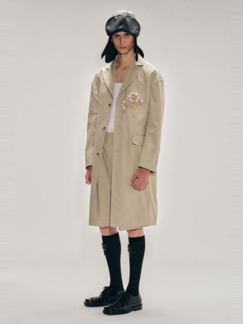Simone Rocha Embellished Boxy Duster Coat