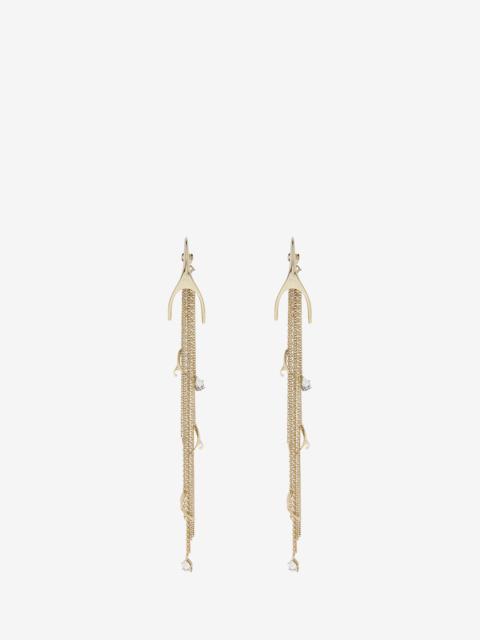 Alexander McQueen Wishbone Earrings