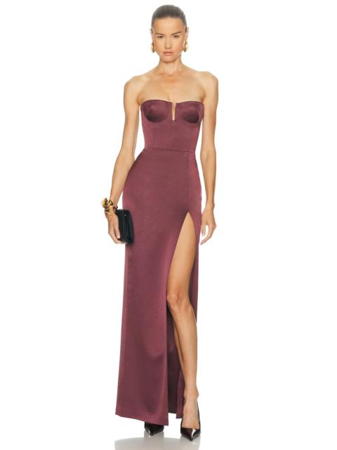ALEX PERRY Strapless Column Dress