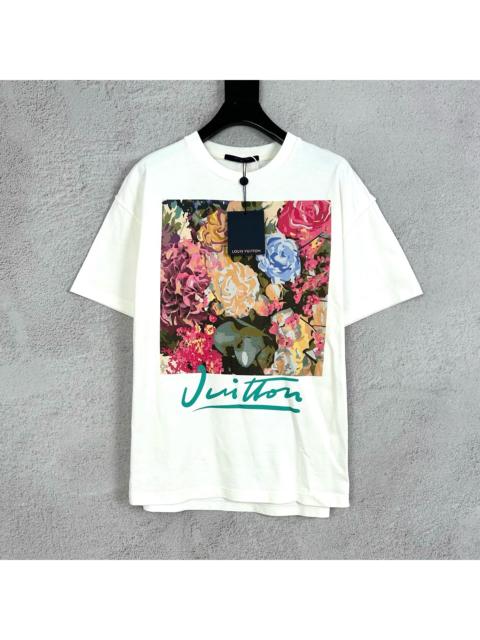 Louis Vuitton LOUIS VUITTON Floral Print Short Sleeve T-Shirt