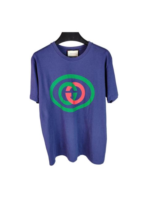 GUCCI Gucci Men's Blue and Navy T-shirt