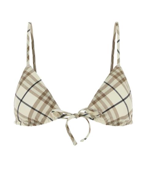 Burberry Burberry Women Printed Stretch Nylon Bikini Top