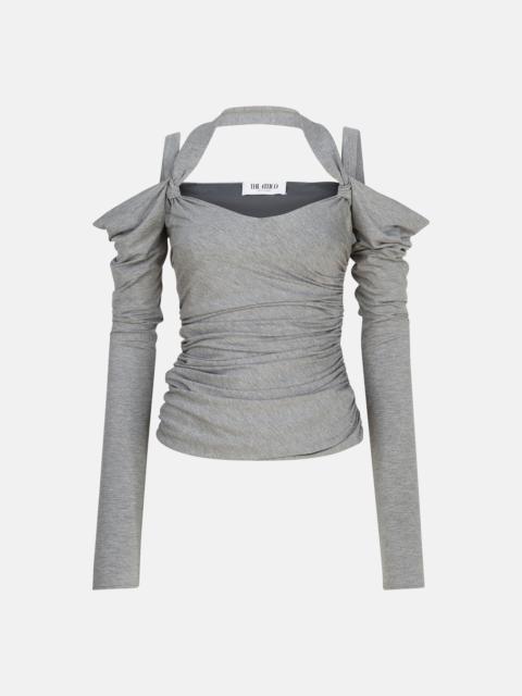 THE ATTICO MELANGE GREY TOP