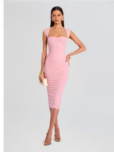 RETROFÊTE KYLIE MESH MIDI DRESS