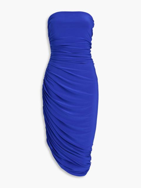 NORMA KAMALI Diana strapless ruched stretch-jersey dress