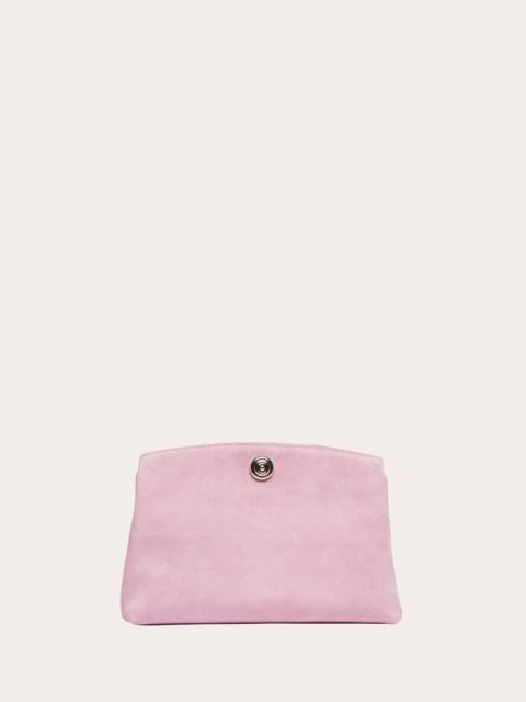 Liffner PUSHLOCK POUCH PINK SUEDE