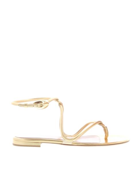 Gianvito Rossi Gianvito Rossi – Black Mamba Sandal Flat – Mekong