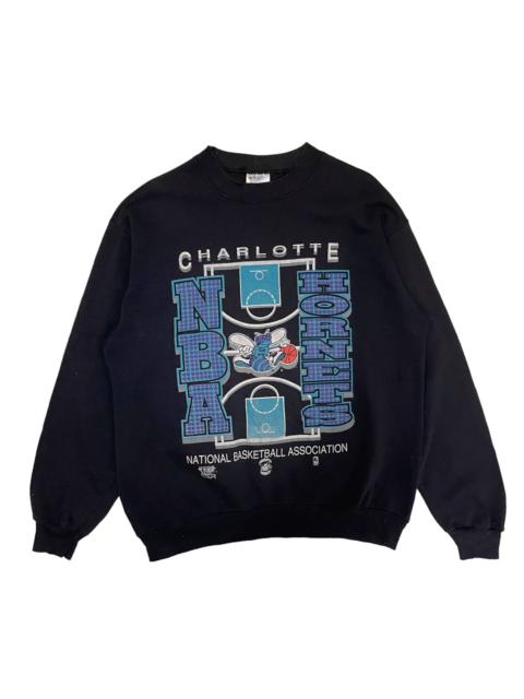 Other Designers Vintage - 💥 90s CHARLOTTE HORNETS NBA USA SWEATSHIRT