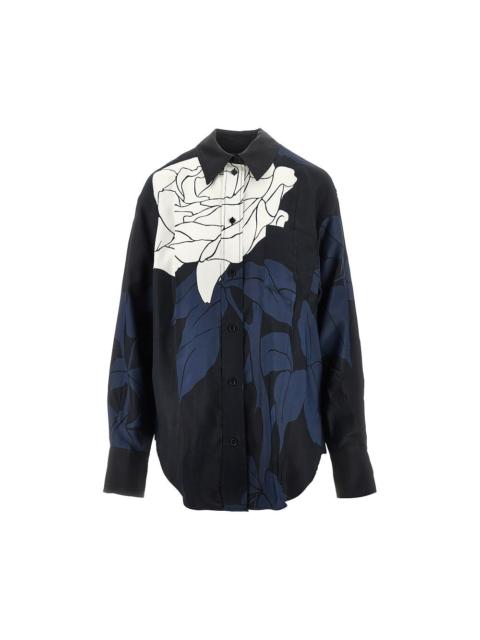 Victoria Beckham FLORAL VISCOSA PYJAMA SHIRT