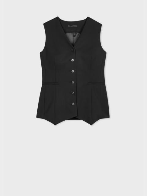 Paul Smith A Suit To Travel In - Women's Black Wool Travel Waistcoat