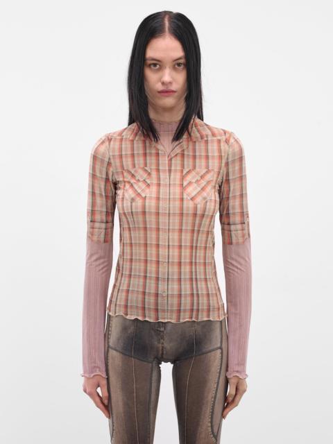 KNWLS Harley Flannel Print Halcyon Top