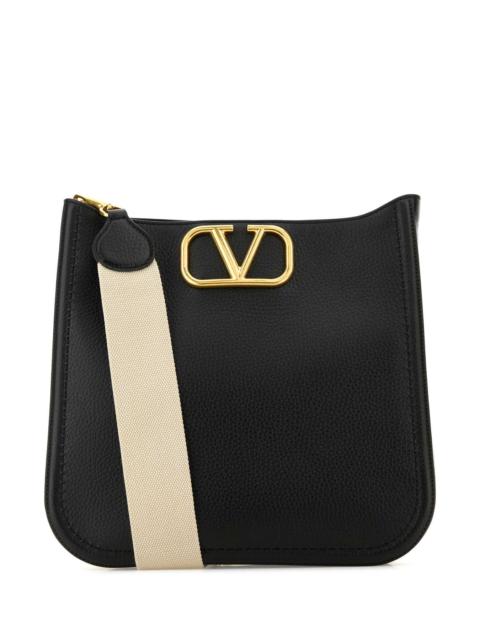 Valentino Valentino Garavani Women Black Leather Alltime Shoulder Bag