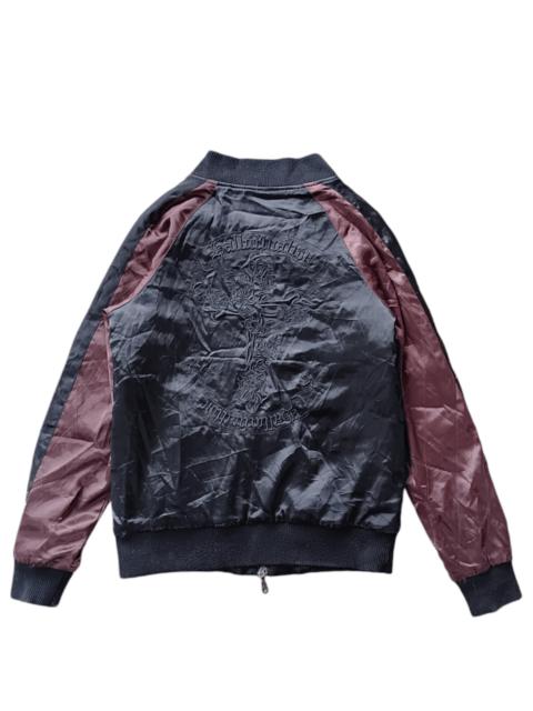 Other Designers Japanese Brand - MIDAS Sukajan Embroidered Rose Cross