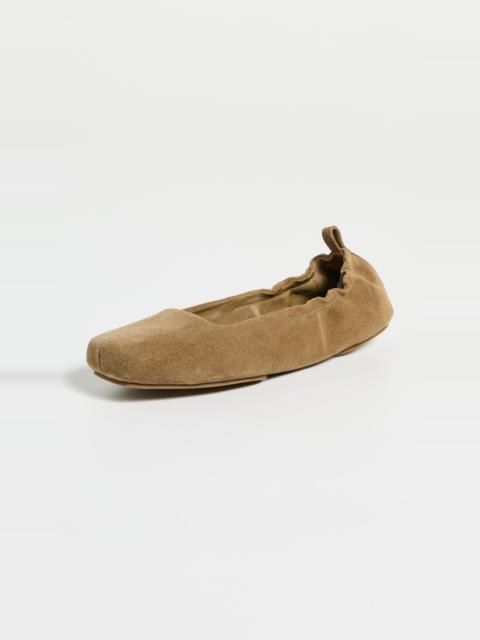 ST. AGNI Suede Ballet Flats