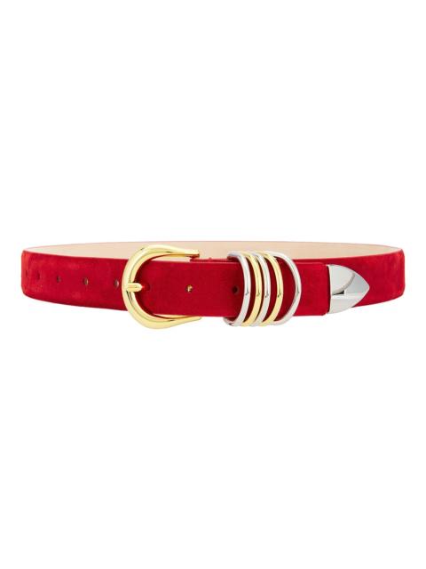 DÉHANCHE Hollyhock Suede Mixed Metal Belt