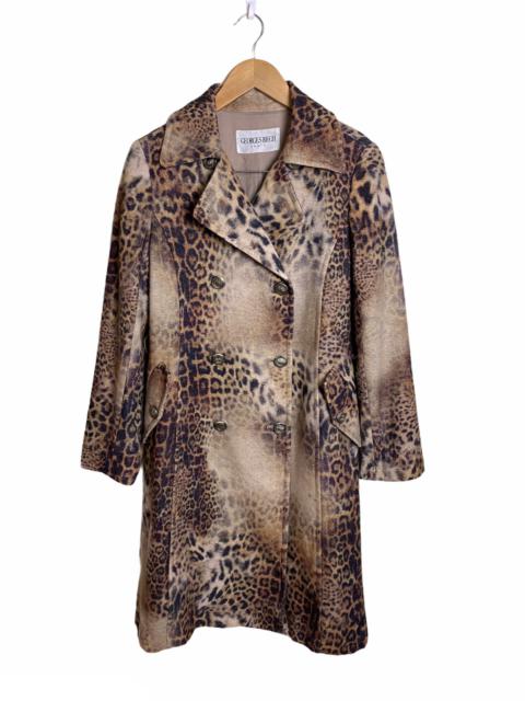 Other Designers Designer - Vintage Georges Rech Paris Leapord Print Wool Coat