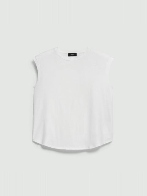 Theory Shirttail Tank Top in Cotton