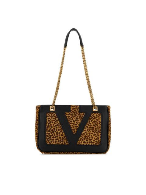 Valentino Valentino Garavani Printed Calf Hair Viva Superstar Shoulder Bag